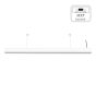 InLight Κρεμαστό φωτιστικό LED 30W 3CCT By Switch από αλουμίνιο σε λευκή απόχρωση D:90cm 6072-90-WH